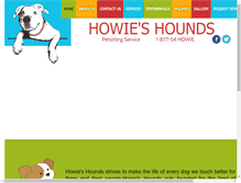 Tablet Screenshot of howieshounds.com